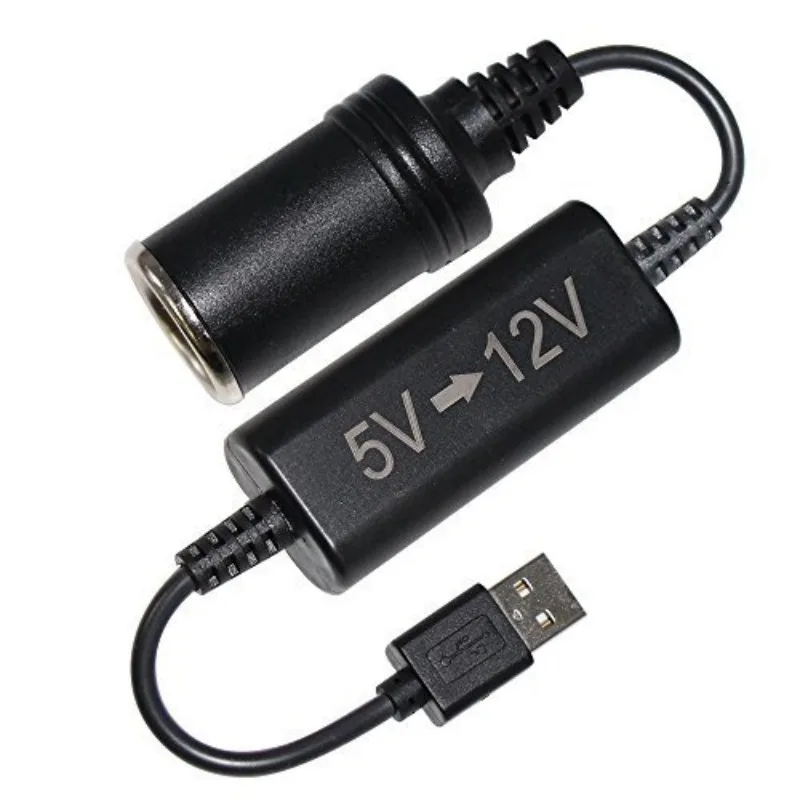Soclu Bricheta auto Cablu de Alimentare Transformator Cable Boost Converter Adaptor de 5V prin Cablu USB-Port La 12V OX 3