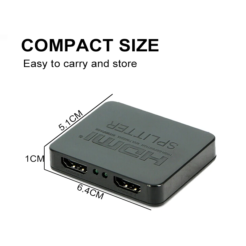 Splitter-ul HDMI 1 Intrare-2 Ieșire HDMI Splitter Switcher Cutie Hub Suport 4KX2K 3D 2160p1080p pentru XBOX360 PS3/4/5 3