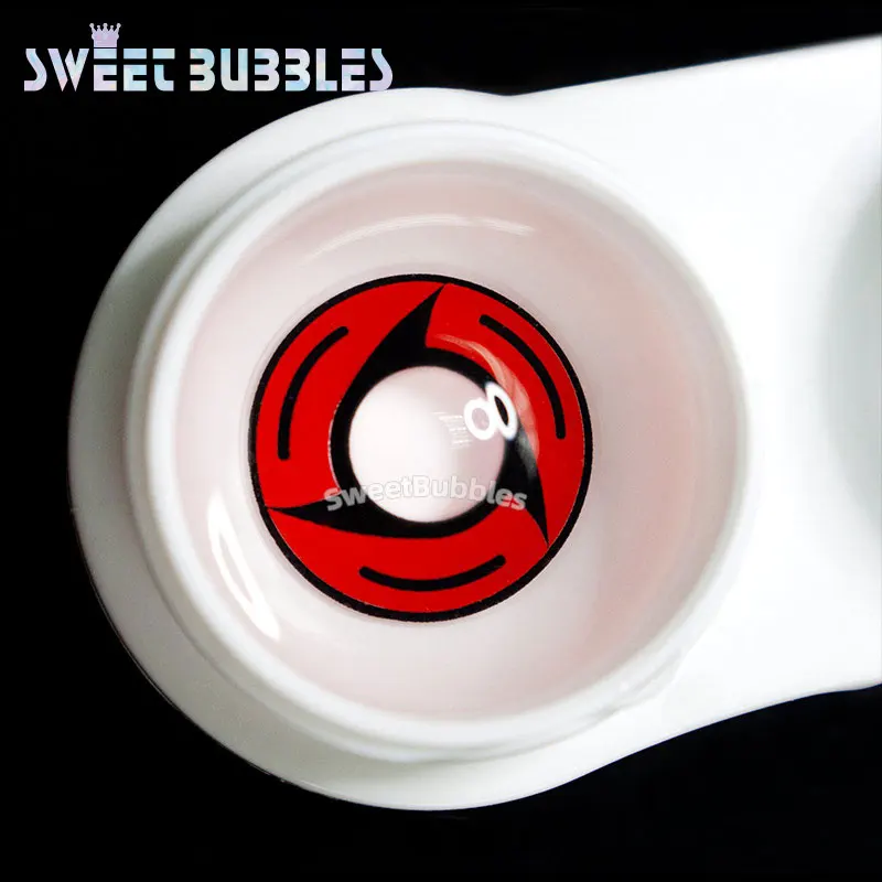 SweetBubbles Naruto Seria Sharingan Lentile de Contact Anime Cosplay Rosu Culoare Lentile Ochi 2 buc/set 3