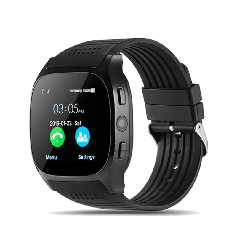 T8 Bluetooth ceas inteligent suporta TF card mini-SIM card ceas 0.3 MP aparat de fotografiat telefon pedometru, monitorizare somn 3
