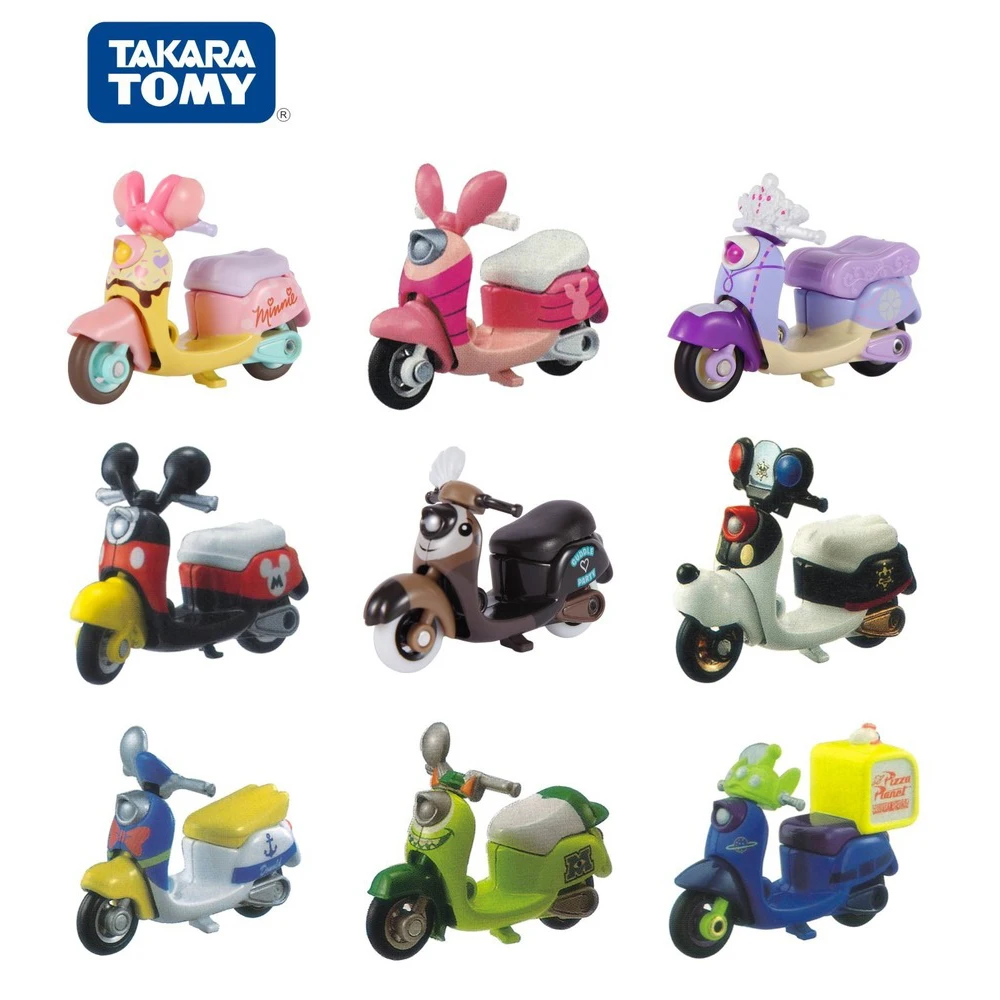 TAKARA TOMY TOMICA Mini Desene animate Motocicleta din Metal turnat sub presiune din Aliaj Turnat Vehicule Playset Model de Masina pentru Copii Cadouri 3
