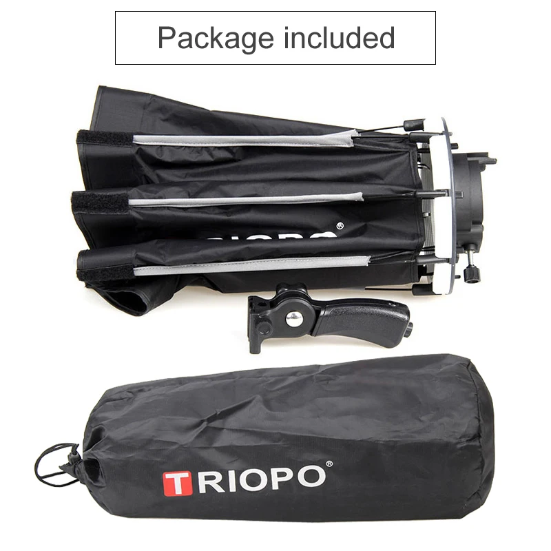Triopo KS90/65/55cm Flash Speedlite Portabil Octogon Umbrela Moi Cutie Difuzor de Softbox pentru Lanterna Canon NIkon Yongnuo Godox 3