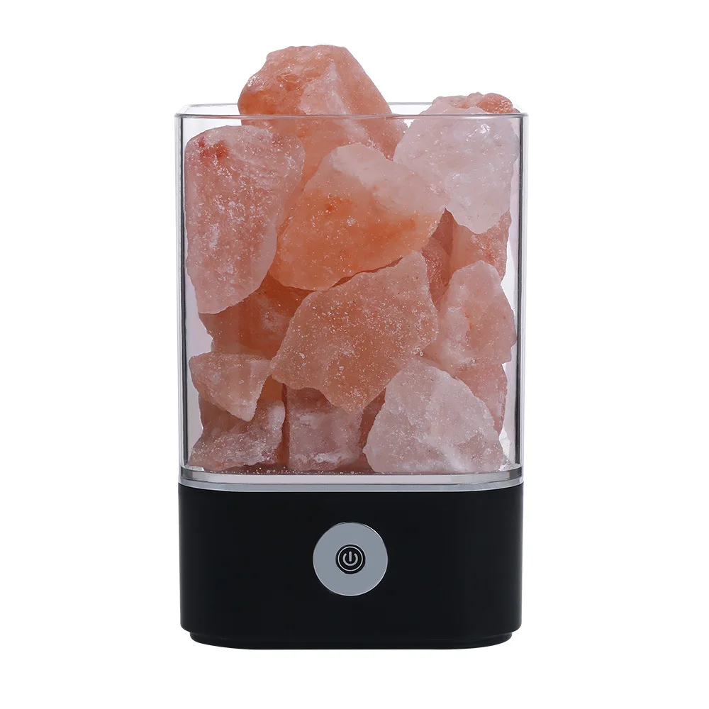 USB Real Himalaya Sare de Cristal de Rocă Lampa Bun pentru Sănătate Mic Minerale Ionic Negativ Piatră de Lavă Sare Lumina de Noapte pentru Dormitor 3