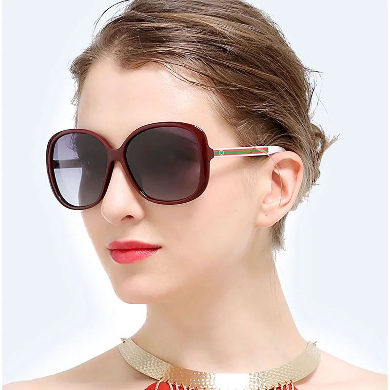 Vânzare fierbinte femeie rosu ochelari de soare CC designer de brand alb doamnelor polarizat ochelari de soare 3