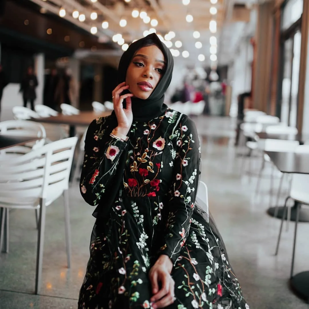 WEPBEL Femeilor Islamice, Turcia Rochii Maneca Lunga Halat Musulman Rochie Caftan Abaya Dubai Dantelă Florale Brodate Halat Elegant, Modest 3