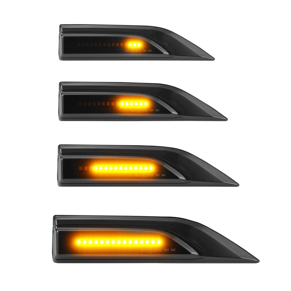 2 buc LED-uri Dinamice de poziție Laterale Lumini 12V Curge Lumina de Semnalizare Secvențială Semnalizator pentru VW Transporter T6 Caravelle MK VI 4