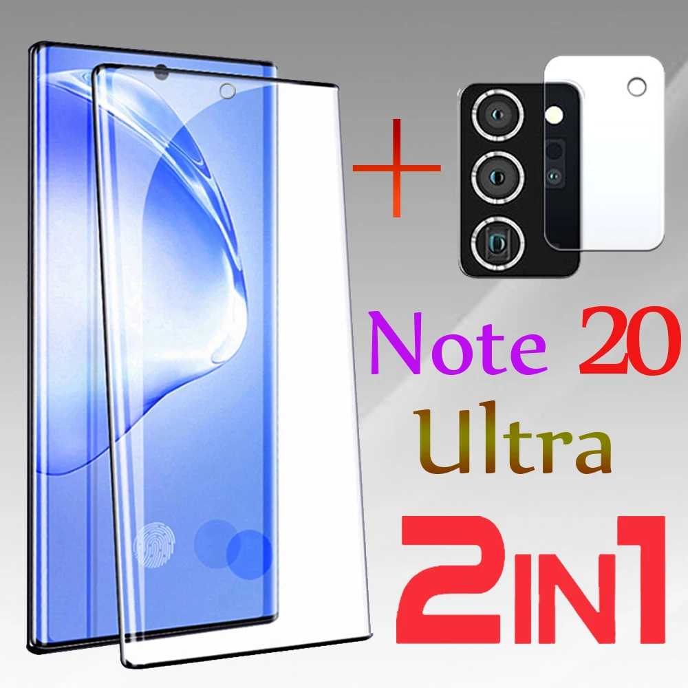 2 în 1 Ecran protector pentru Samsung galaxy nota 20, ultra sticlă de protecție pentru note20 5g S20 Plus Cu lentilă aparat de Fotografiat protector 4