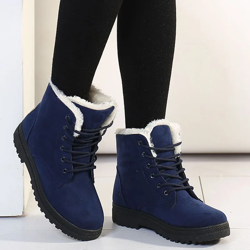 2020 Femei Cizme de Iarna Ține de Cald de sex Feminin Pantofi de Înaltă Calitate Glezna Cizme Pentru Femei Indesata Moda pentru Femei Pantofi 4