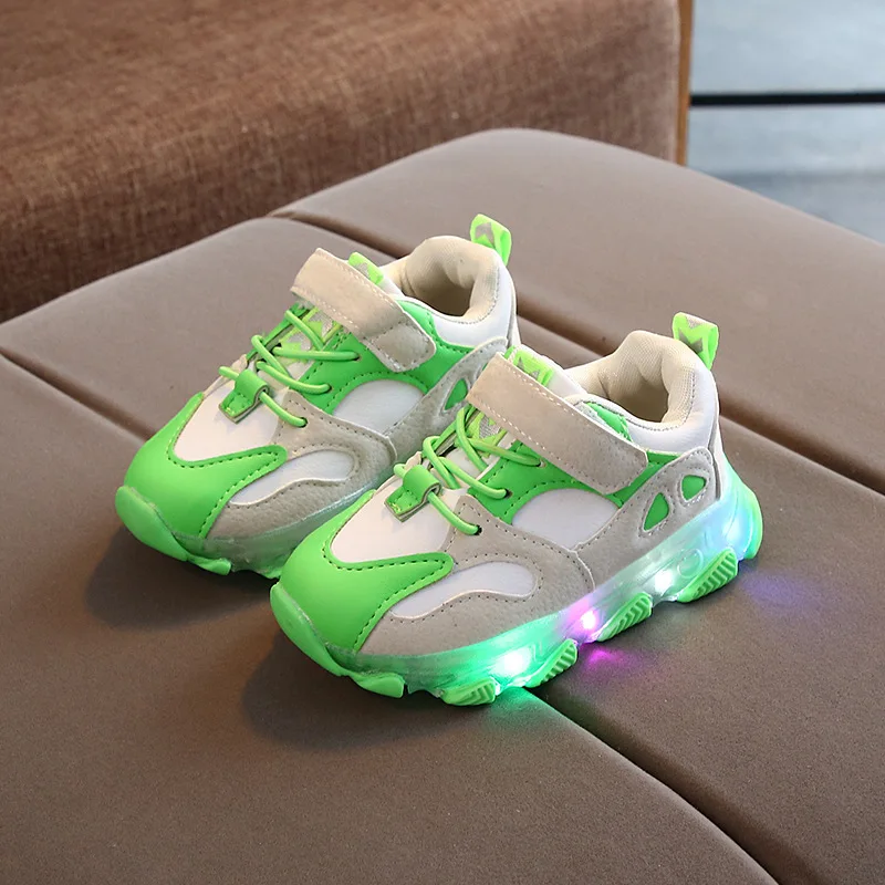 2020 Nou Stralucitoare Adidasi pentru Copii Baieti Pantofi cu Talpa Enfant de Lumină Led Luminos Adidași pentru Fete Incaltaminte Copii Condus Pantofi 4