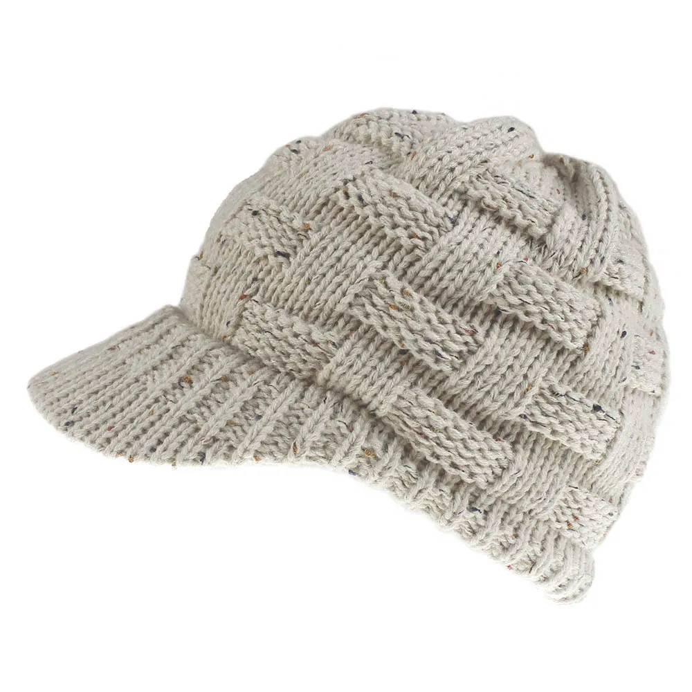 2021 Femei De Iarnă Tricotate Capac Coada De Cal Pălărie De Lână De Iarnă Hat Visor Vreme Rece Tricotate Speciale Coada De Cal Design Șapcă De Baseball Hat 4