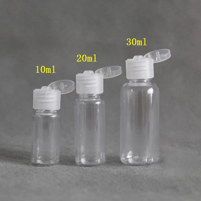 20BUC Plastic Sticlă Goală de Călătorie Lotiune de Lichid, Sticle cu Dozator de Probă Flip Capac 5/10/20/30 ML 4