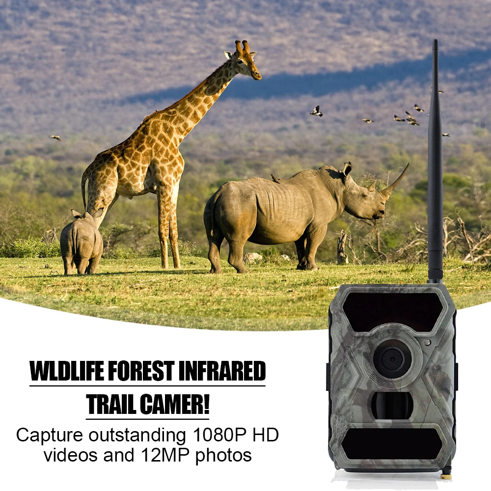3G Camera de Vânătoare 1080P 12MP Camera de Vânătoare animale Sălbatice Camera de Supraveghere PIR Viziune de Noapte Sălbatice Scouting aparat de Fotografiat aparat de Fotografiat Traseu 4