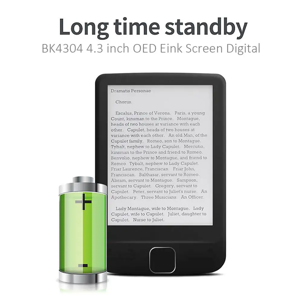 4.3 inch E-Ink Ebook Reader LCD Inteligent de E-reader 4/8/16GB Memorie Carte Electronică HD Digital E-book Suport Multi-language 4