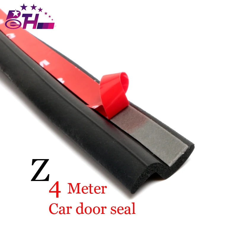 4Meter tip Z 3M portiera garnitura de cauciuc de Izolare de Sunet , ușa de la mașină bandă de etanșare chederul tapiterie margine de zgomot de izolare 4