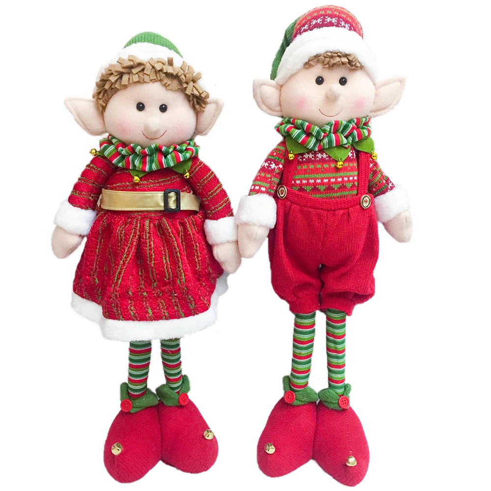 60cm Scalabile Elf de Crăciun de Decorare Anul Nou Acasă Decorare Cadouri Jucarii Copii Camera Ornamente de Crăciun de Pluș Navidad 4