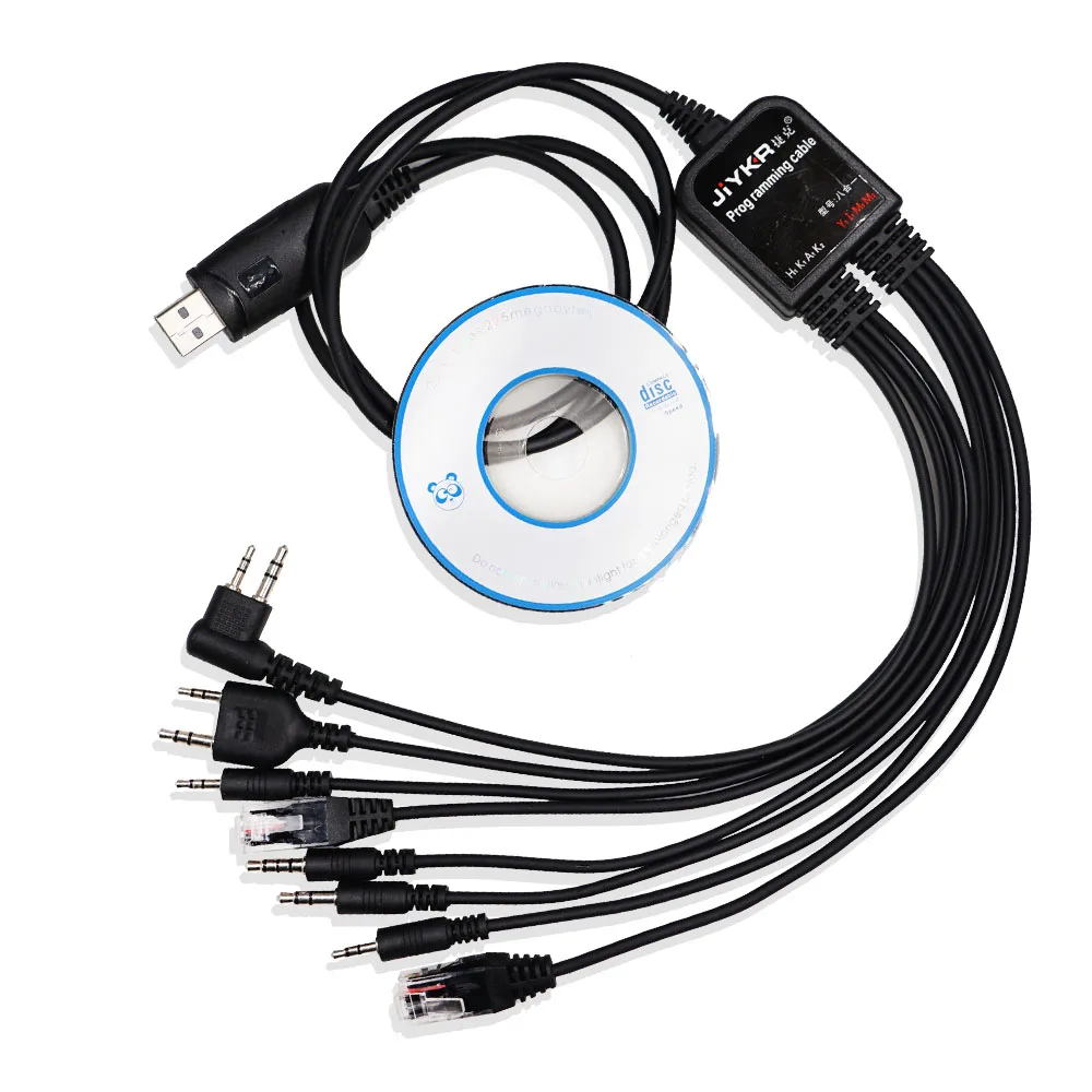 8-în-1 Multi-funcții USB de Programare, cum ar Cablu cu CD Baofeng Walkie Talkie UV5R UV82 pentru Motorola TYT Kenwood, Yaesu Radio HYT 4