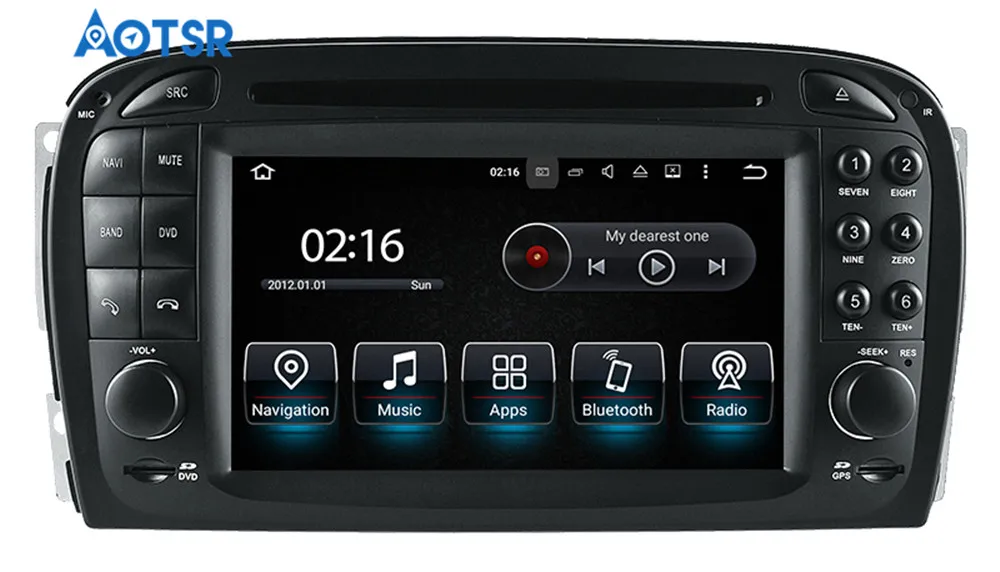 Android 9.0 Masina CD Player DVD GPS Navigatie Pentru Mercedes Benz SL R230 SL500 fabricate intre 2001-2007, Autoradio Unitatea de Înregistrare Multimedia WIFI 4
