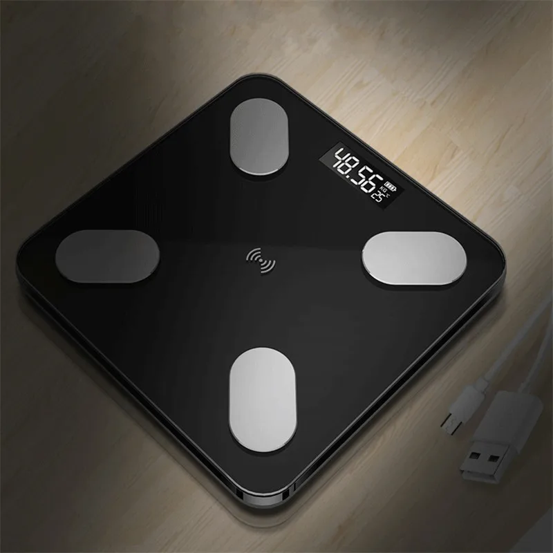 Bluetooth Body Fat Scale - Smart IMC Scară de Baie Digital Wireless Scară Greutate, Compozitia Corpului Analizor cu Smartphone App 4