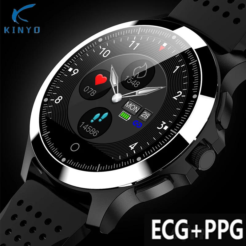 Brățară inteligent ECG+PPG Ceas Inteligent tensiunea de Sport Tracker de Fitness Impermeabil Apel Memento Mesaj Smartwatch Bărbați pk z02 4