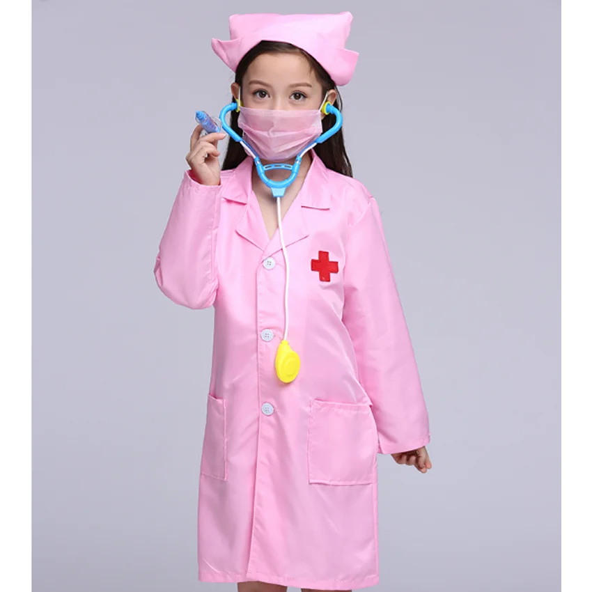 Copiii Cosplay Doctor Costume Halllween Petrecere Uzura Asistenta De Lux Băieți Fete Îmbrăcăminte Set Jucarii Copii Jachete Roleplay En-Gros 4