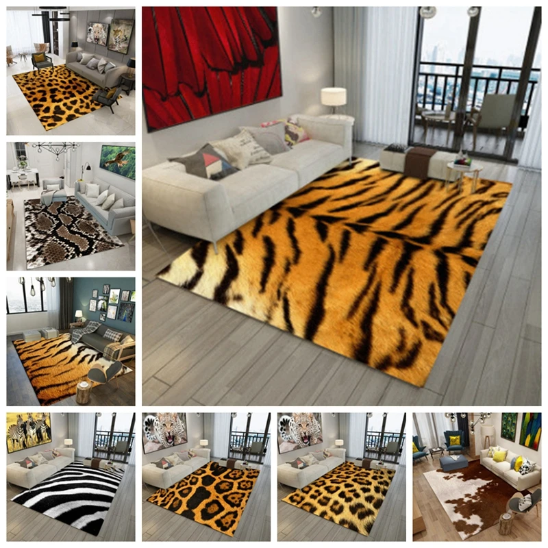 Creative Leopard, Tigru Model Tip de Imprimare 3D Covor Living Decor Zona Covoare Baie Bucatarie Anti-Alunecare Mari Covorase 4