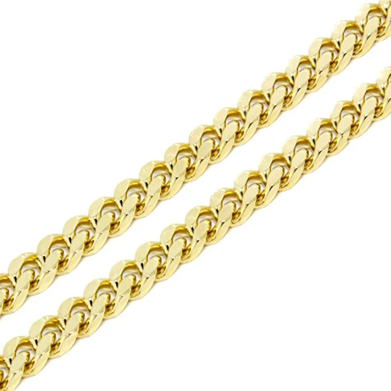 De înaltă Calitate Greu de 10mm Barbati Colier Lanț de Aur de 24k Umplut Moda Bijuterii Cubanez Lanț Coliere Pentru bărbați 4