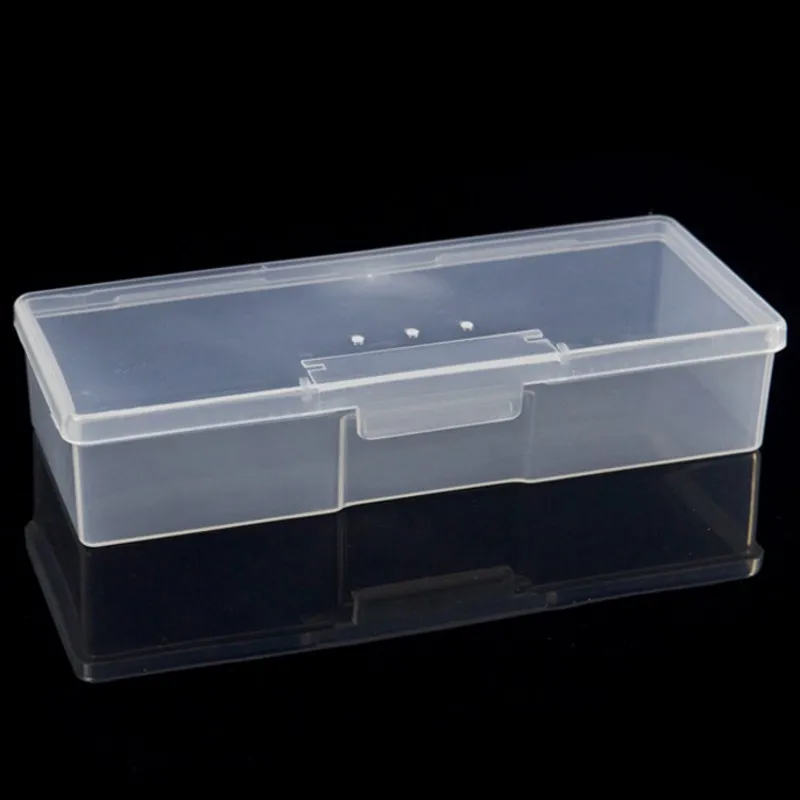 Din Plastic Transparent De Unghii, Instrumente De Manichiură Cutie De Depozitare Unghii Dotting De Desen, Pixuri Tampon De Slefuire Organizator Fișiere Cazul Container Box 4