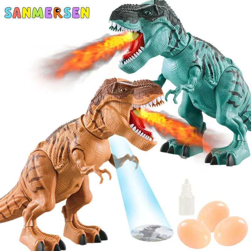 Dinozaur Jucării De Mers Pe Jos De Stabilire Ouă Spray Electrice Jucarii Robot Dinozaur Cu Voce Lumina Mecanice Tyrannosaurus Pentru Copii Cadouri 4