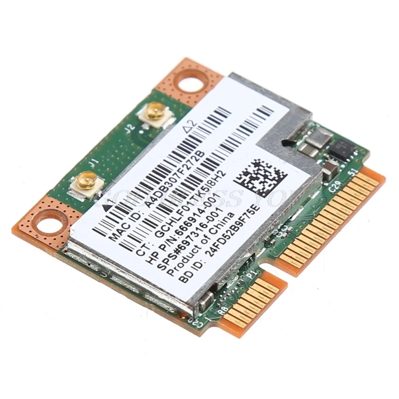 Dual Band 2.4+5G 300M 802.11 a/b/g/n WiFi, Bluetooth 4.0 Wireless Jumătate Mini PCI-E Card Pentru BCM943228HMB HP SPS 718451-001 4