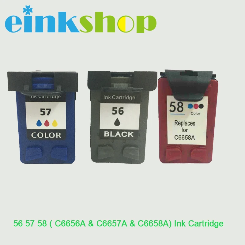 Einkshop compatibil cartuș de cerneală C6656A C6657A C6658A Pentru HP 56 57 58 pentru hp Officejet J5500 All-in-One Series J5508 J5520 4