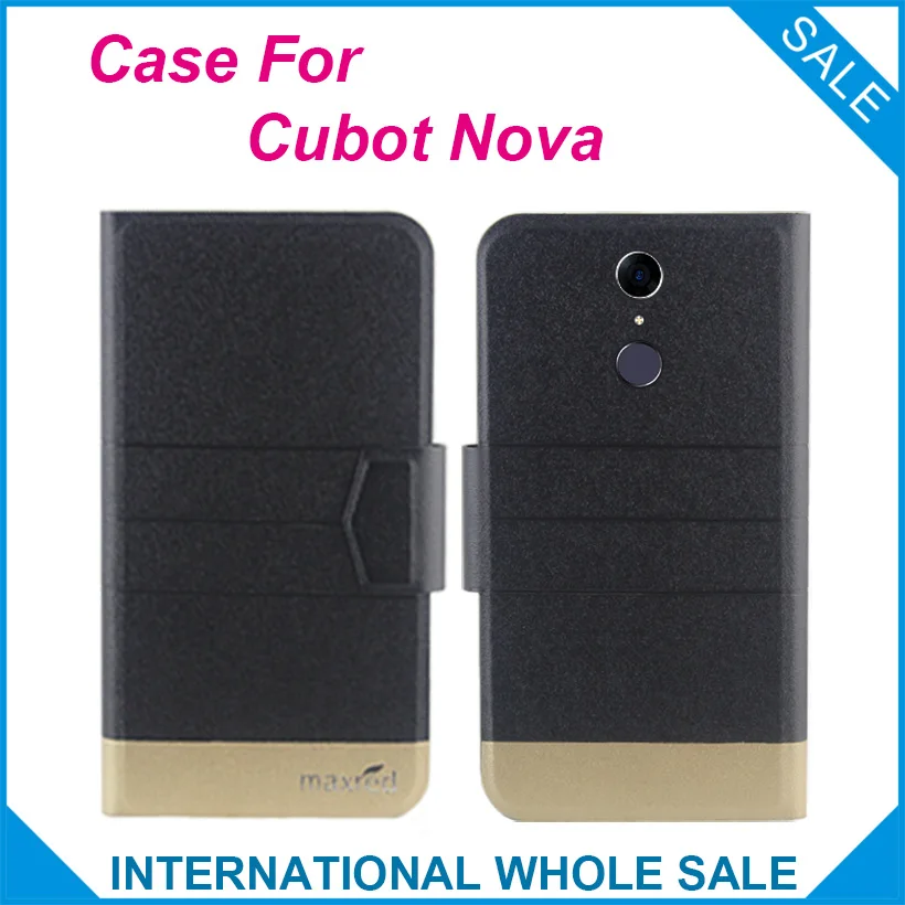 Fierbinte! Cubot Nova Caz 5 Culori de Moda de Lux, Ultra-subtire Flip Piele Capac de Protecție pentru Cubot Nova Caz 4