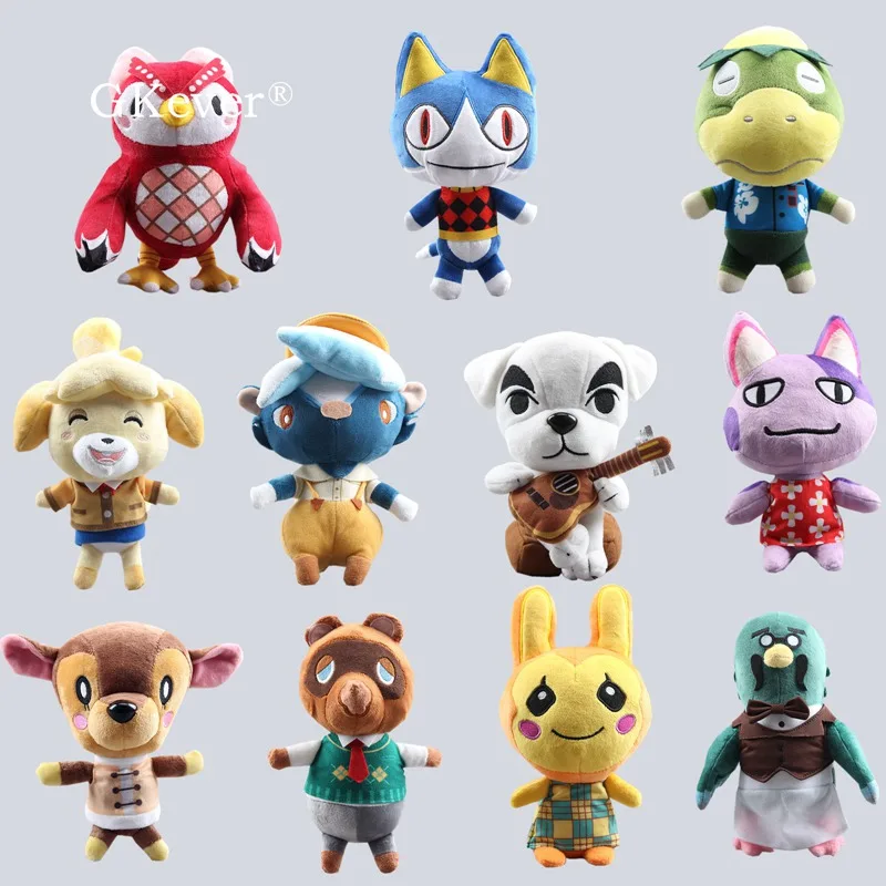 Fierbinte Jucării Rover Kapp ' n Shizue Isabelle Animal Crossing Bunnie Porter Bob 20cm K. K. Celeste Lovituri de Cuțit Tom Nook Brewster 4