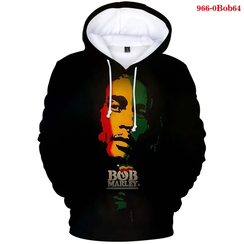 Harajuku 3d Hanorace Bob Marley Imprimare de Îmbrăcăminte pentru Bărbați Jachete de Toamnă Casual Oversiezed Hanorac Femei Hip Pop Bob Marley Topuri 4