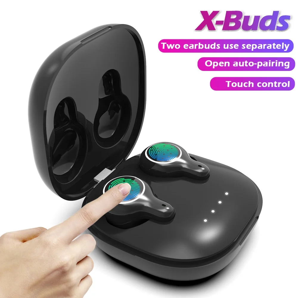 IBesi X-Muguri Pavilioane TWS Bluetooth 5.0 Căști 6D Stereo fără Fir Bluetooth Casti Mini de Încărcare Cutie Sport cu Căști Cu Microfon 4