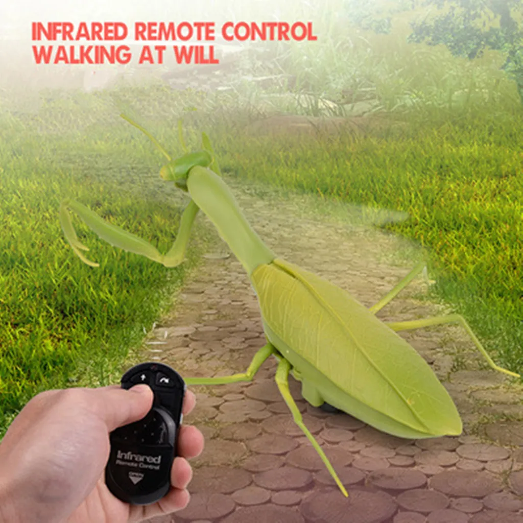Infraroșu Control de la Distanță Realist Mini Mantis RC Insecte Înfricoșătoare Truc Jucărie de Simulare de Animale Glumă Amuzant pentru Copii pentru Copii Jucarie Cadou 4
