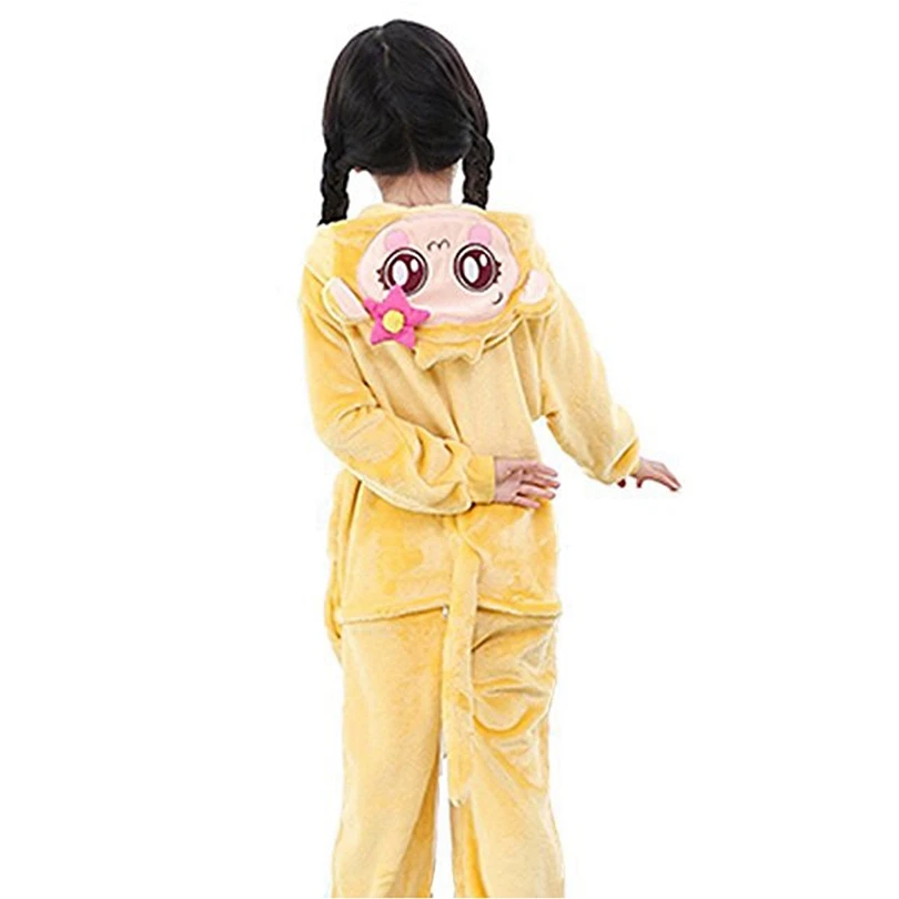 Kigurumis Animal Maimuta Copii Anime Cosplay Costum Costum Amuzant Scoala De Partid Student Juca Jocuri Onesies Performanță De Lux 4