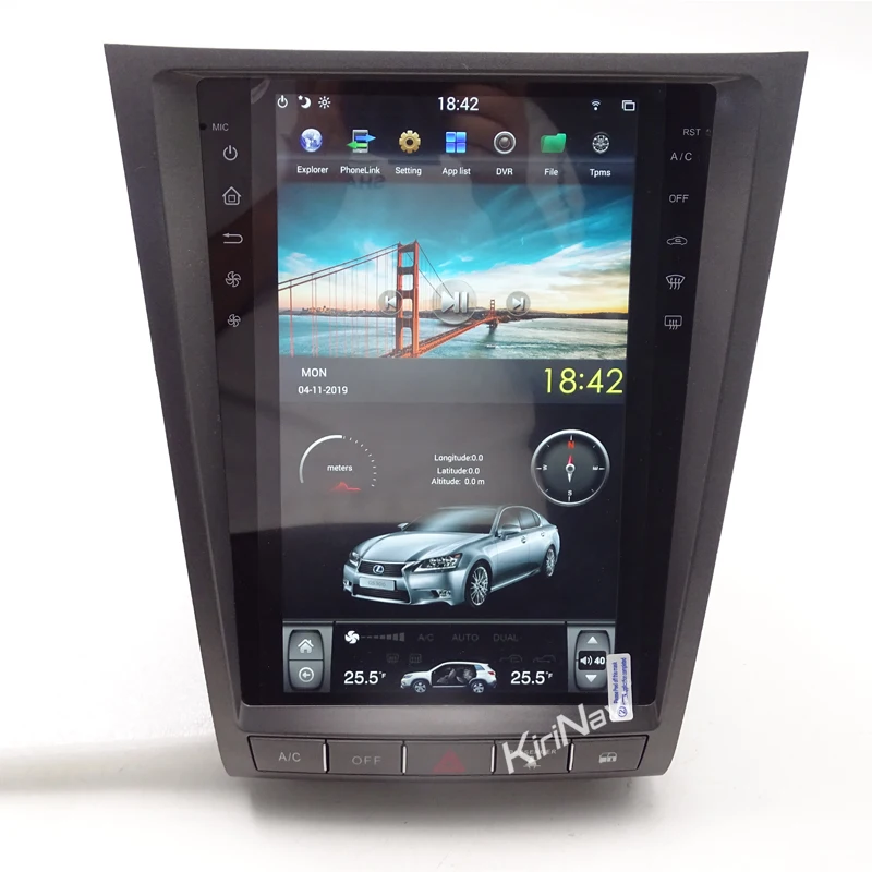 KiriNavi 1 Din Android 9.0 Auto Radio Auto Navigator Gps Pentru Lexus GS GS300 GS350 GS400 GS430 GS460 Masina Dvd Player Multimedia 4G 4