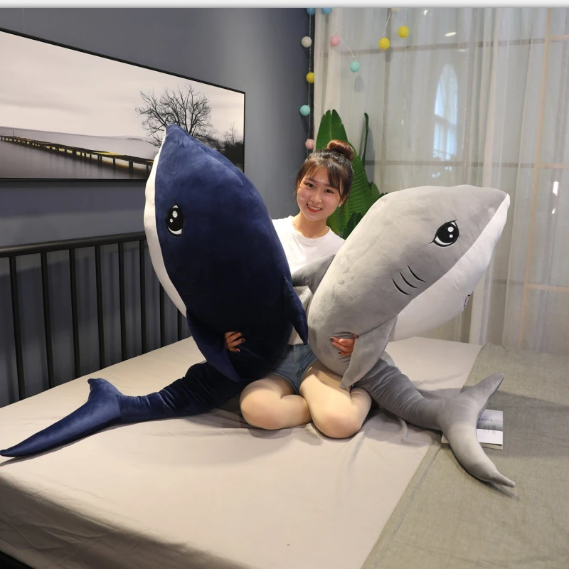 KUY Fierbinte Huggable Lovley Super Moale Rechin Uriaș de Pluș Balenă de Pluș Animale Ocean Kawaii mare Papusa Jucării de Desene animate copii de Jucarie Cadou 4