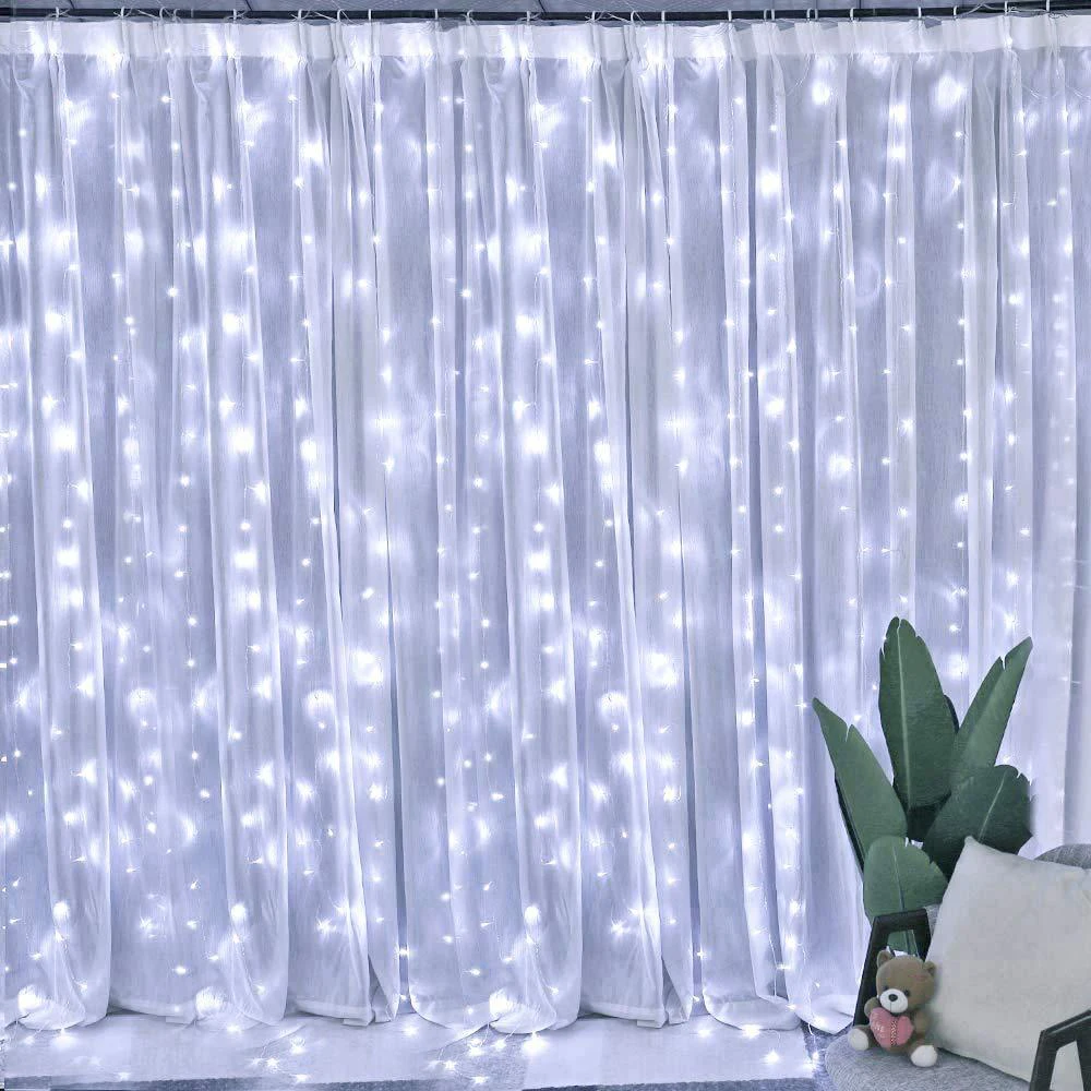 LED-uri Cortina Ghirlanda de Lumini Șir USB Acumulator la Distanță de Feston Petrecere de Nunta, Decoratiuni de Craciun Cameră Decor de Anul Nou Lumini 4