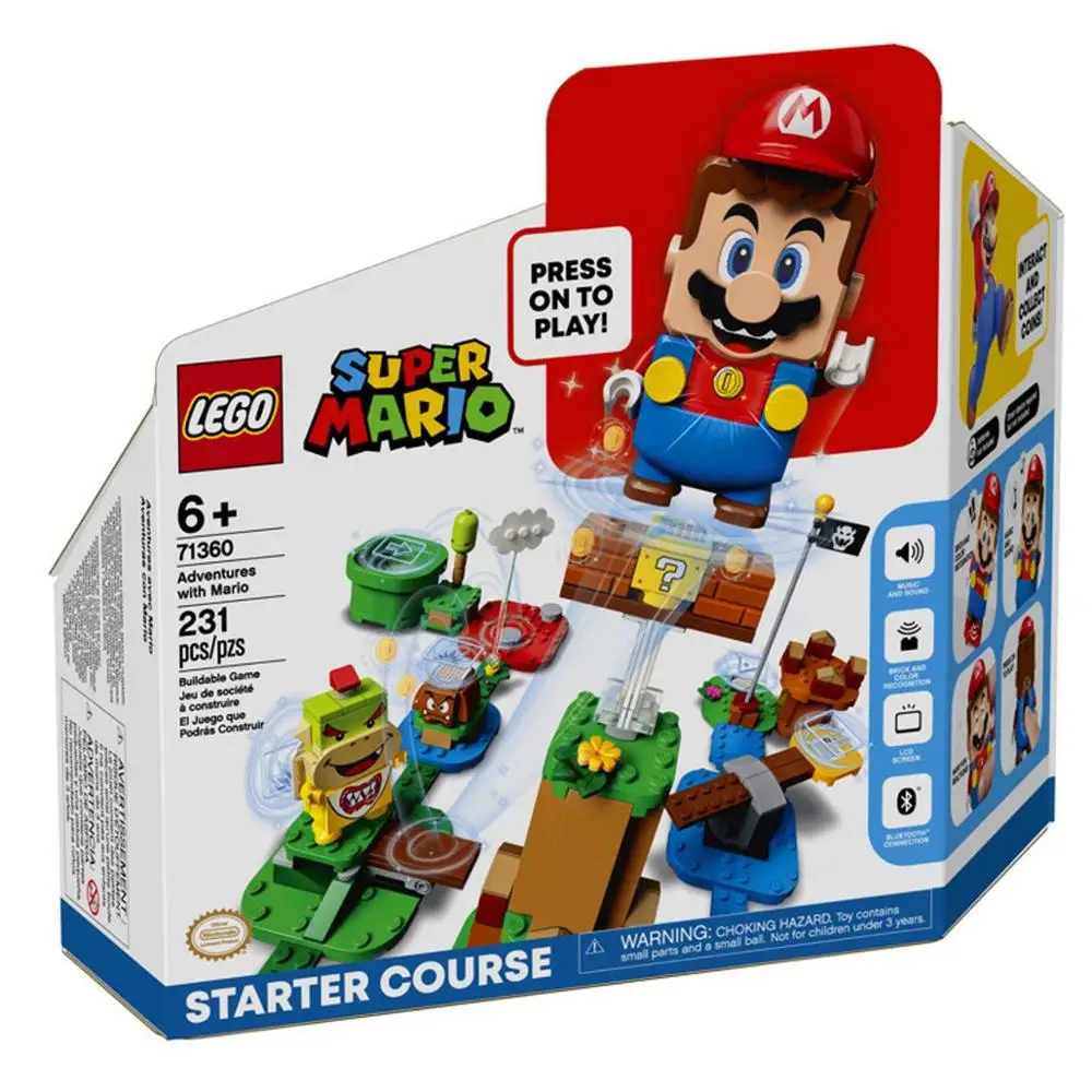 LEGO Super Mario Aventuri cu Mario Starter Curs 71360 Kit de Construcție, Set Interactiv Cu Mario, Bowser Jr. (231pcs) 4