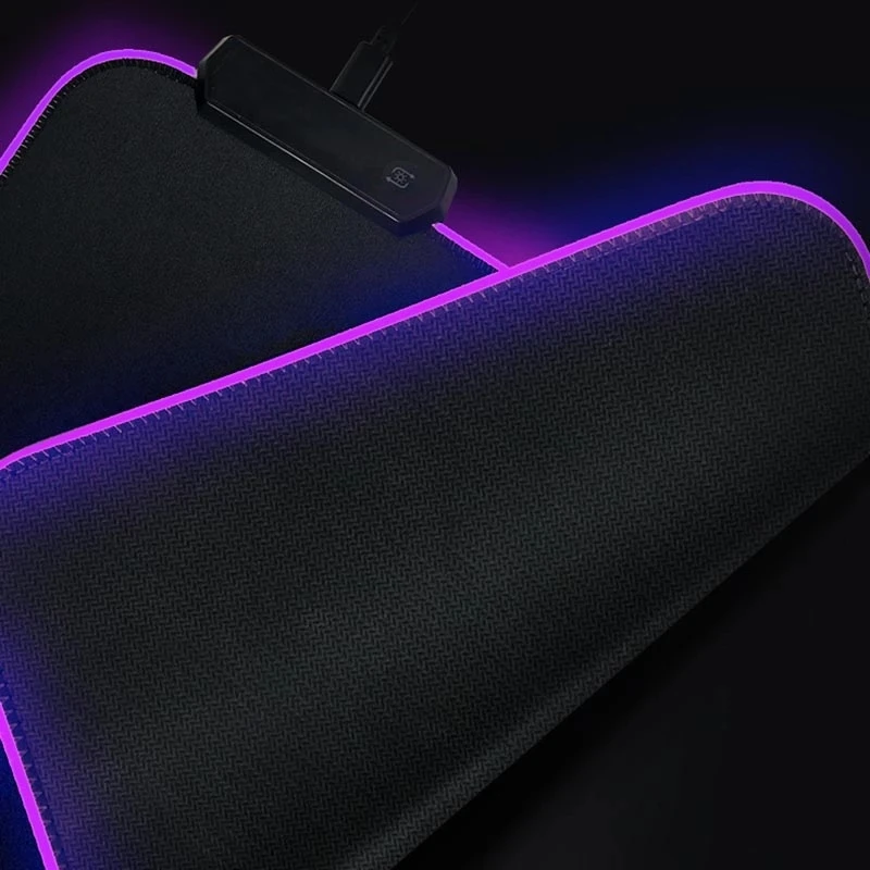 Model negru Mouse pad gaming accesorii Calculator RGB Joc de 7 Color viteza de mini pc-ul cu tastatura de Birou Play Mat, cu iluminare din spate mousepad 4