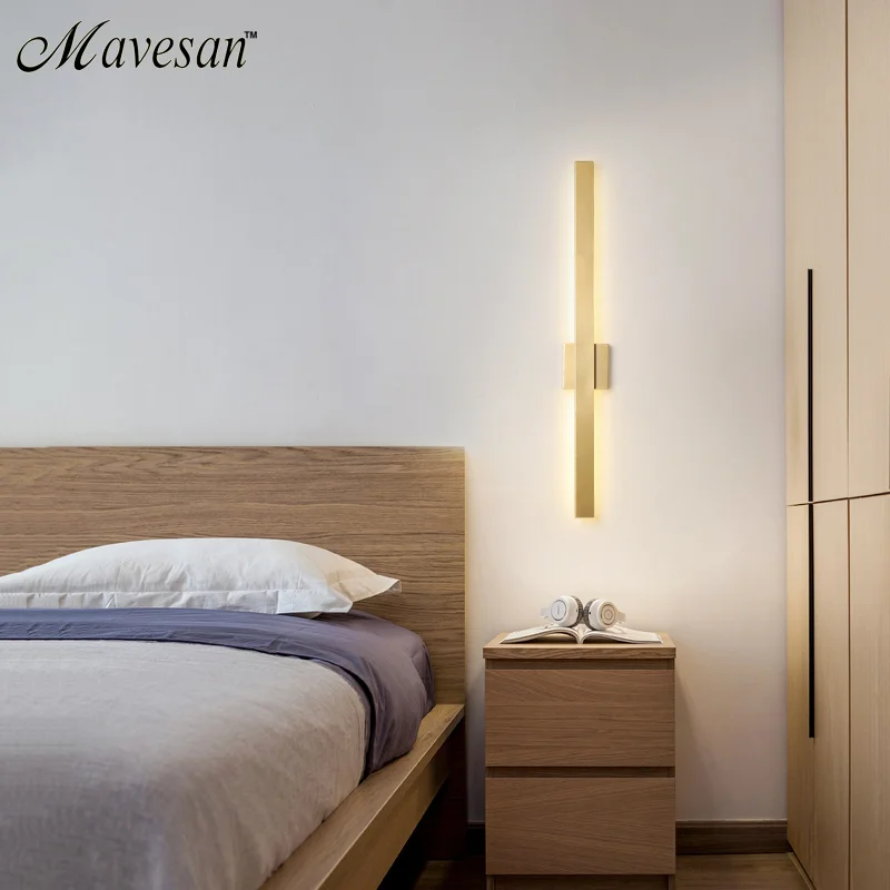 Modernă cu LED-uri Lampă de Perete pentru camera de zi Dormitor Simplu Noptiera de Interior, lămpi de Perete Acrilica Noptiera Decorative de Perete de Lumină 4