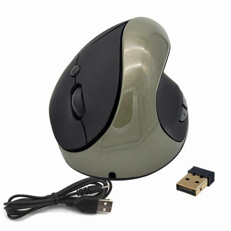 Mouse-ul fără fir Încărcare Verticală Mouse-ul 1600DPI Ergonomic Mouse Optic Vertical de Sănătate Mouse-ul a Proteja Încheietura mâinii Mouse-ul pentru Laptop Pc 4