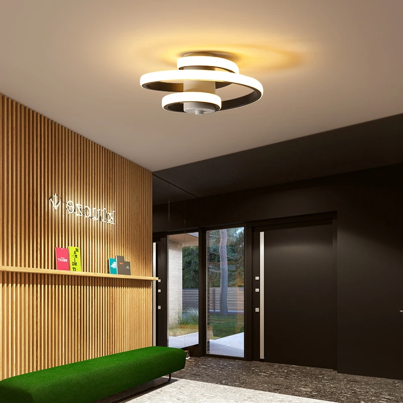 Noi Moderne Spirală LED Lumini Plafon Pentru Coridor, Culoar Scara Bedroom Villa Bucătărie de Iluminat de Interior Decorativ Simplu Lămpi 4