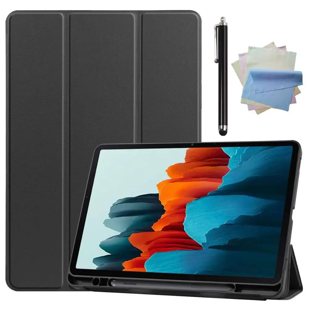 Pentru Samsung Galaxy Tab A7 10.4 inch 2020 SM-T500/T505/T507 Tableta Caz+pânză de Curățare+Touch pen 4