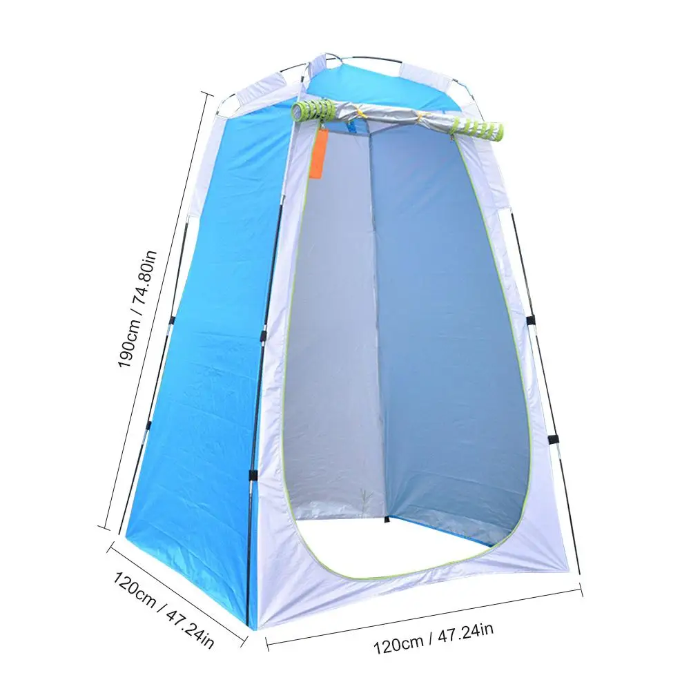 Portabele de Confidențialitate Duș Cort Detașabil de Blocare UV Dressing vestiar în aer Liber pentru Plaja Camping care pleacă Accesorii 4