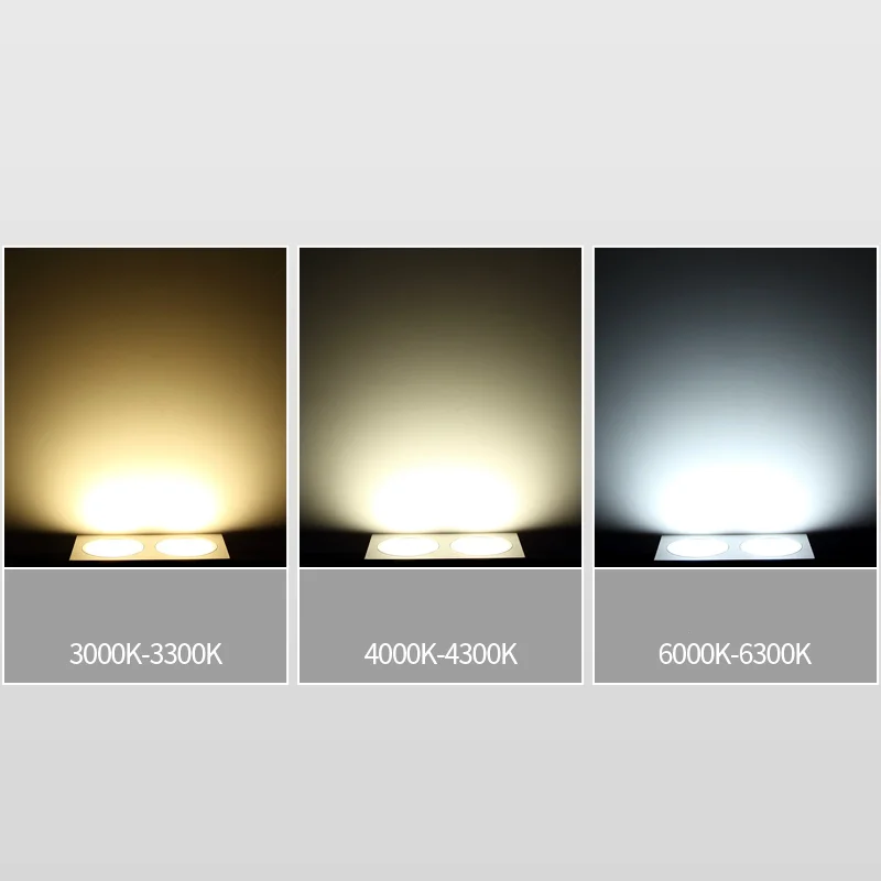 Recessed Square Estompat LED 7W 10W 14W 20W COB LED Lampă de Plafon AC85-265V LED Spot Lumini de Perete Lampă de Iluminat Interior 4