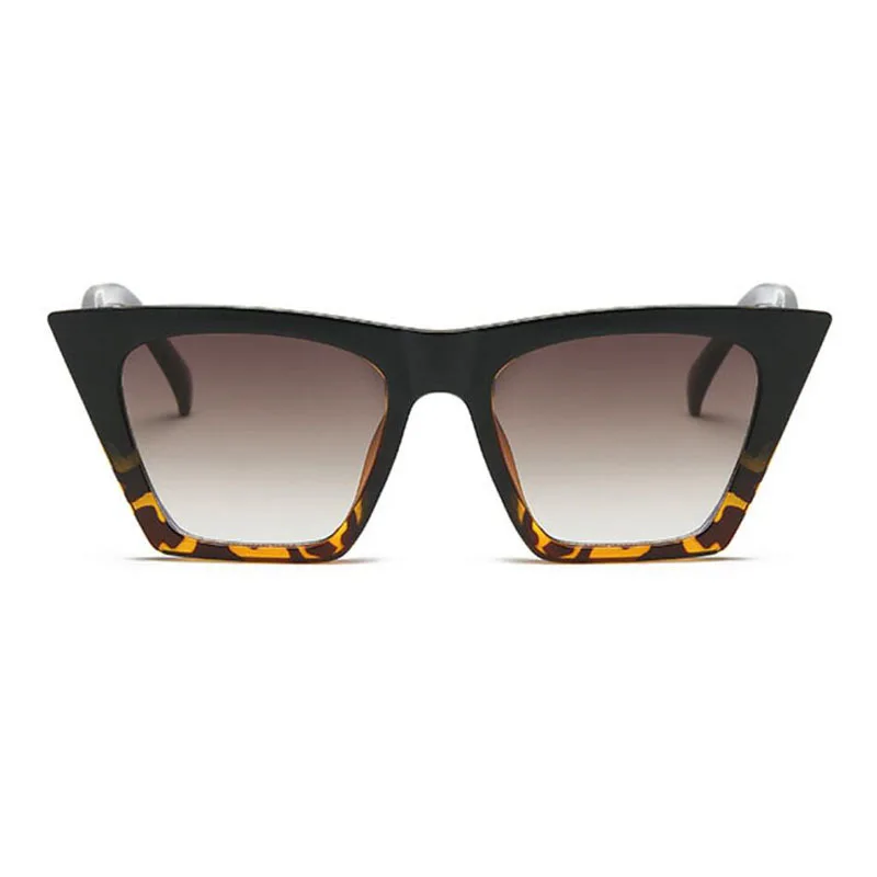 Retro Ochi de Pisică ochelari de Soare pentru Femei Big Flat Top Ochelari de Soare Barbati din Plastic Albastru Clar ochelari de Soare Negru 2020 Brand uv400 Oculos 4