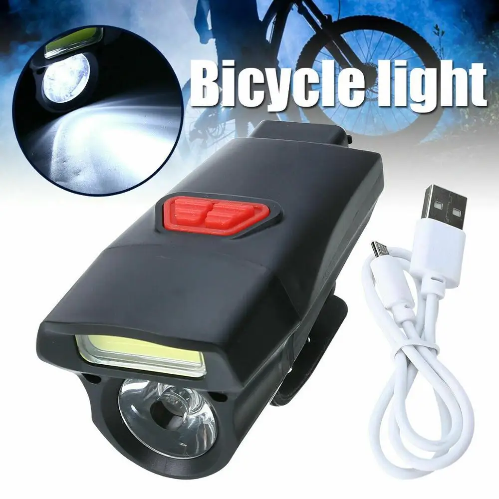 Rezistent la apa fierbinte Biciclete Biciclete Lumina IPX6 Super-Luminos USB Reîncărcabilă Far Stop cu LED-uri COB Lampă 18650 Baterie Built-in 4
