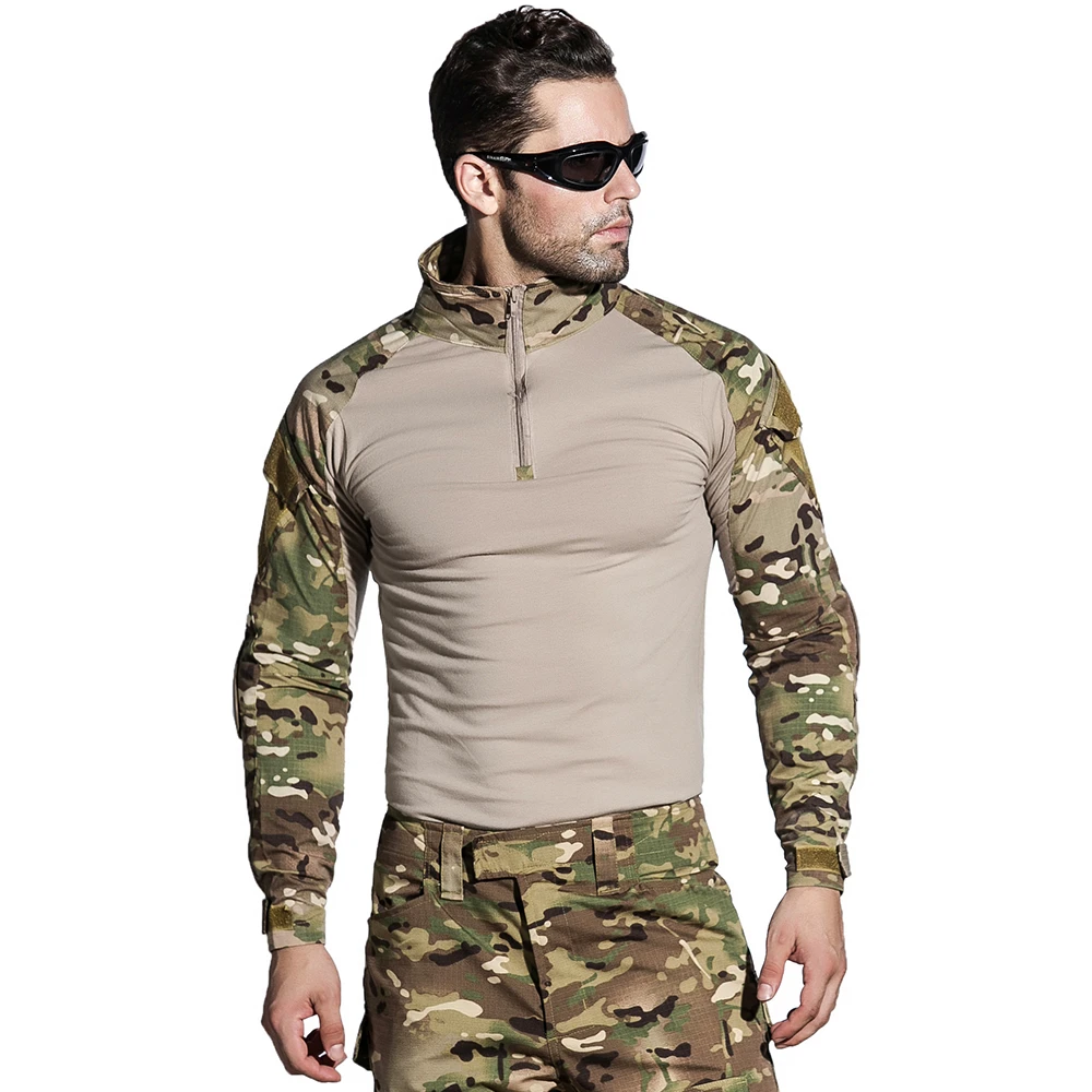 SINAIRSOFT Camuflaj Militar Tactic Uniforma US Army Combat Shirt Numai de Marfă Multicam Airsoft Paintball Cu cotiere Camo 4